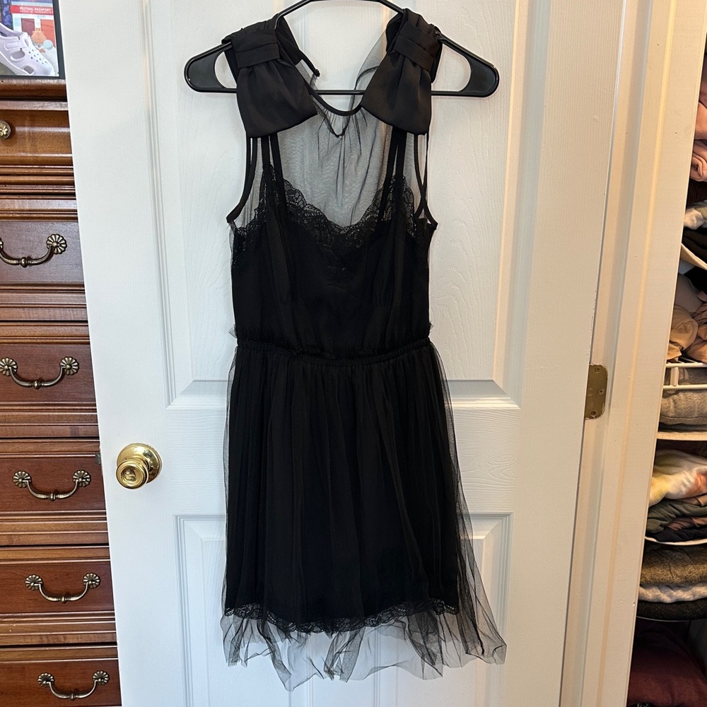 Rodarte Target Black Sheer Lace Dress